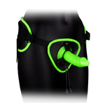 OUCH! Glow In The Dark Strap-on Harness - Glow in Dark 14.5 cm Strap-On - Image 1