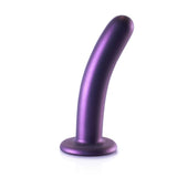 OUCH! Smooth Silicone G-Spot Dildo - 6'' / 14.5 cm - Metallic Purple 14.5 cm Dildo - Image 4