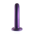 OUCH! Smooth Silicone G-Spot Dildo - 6'' / 14.5 cm - Metallic Purple 14.5 cm Dildo