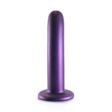 OUCH! Smooth Silicone G-Spot Dildo - 6'' / 14.5 cm - Metallic Purple 14.5 cm Dildo - Image 6