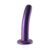 OUCH! Smooth Silicone G-Spot Dildo - 6'' / 14.5 cm - Metallic Purple 14.5 cm Dildo - Image 7