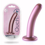 OUCH! Smooth Silicone G-Spot Dildo - 6'' / 14.5 cm - Rose Gold 14.5 cm Dildo - Image 1