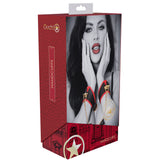 OUCH! Milan Collection - Handcuffs - Black/Red Restraints - Image 3