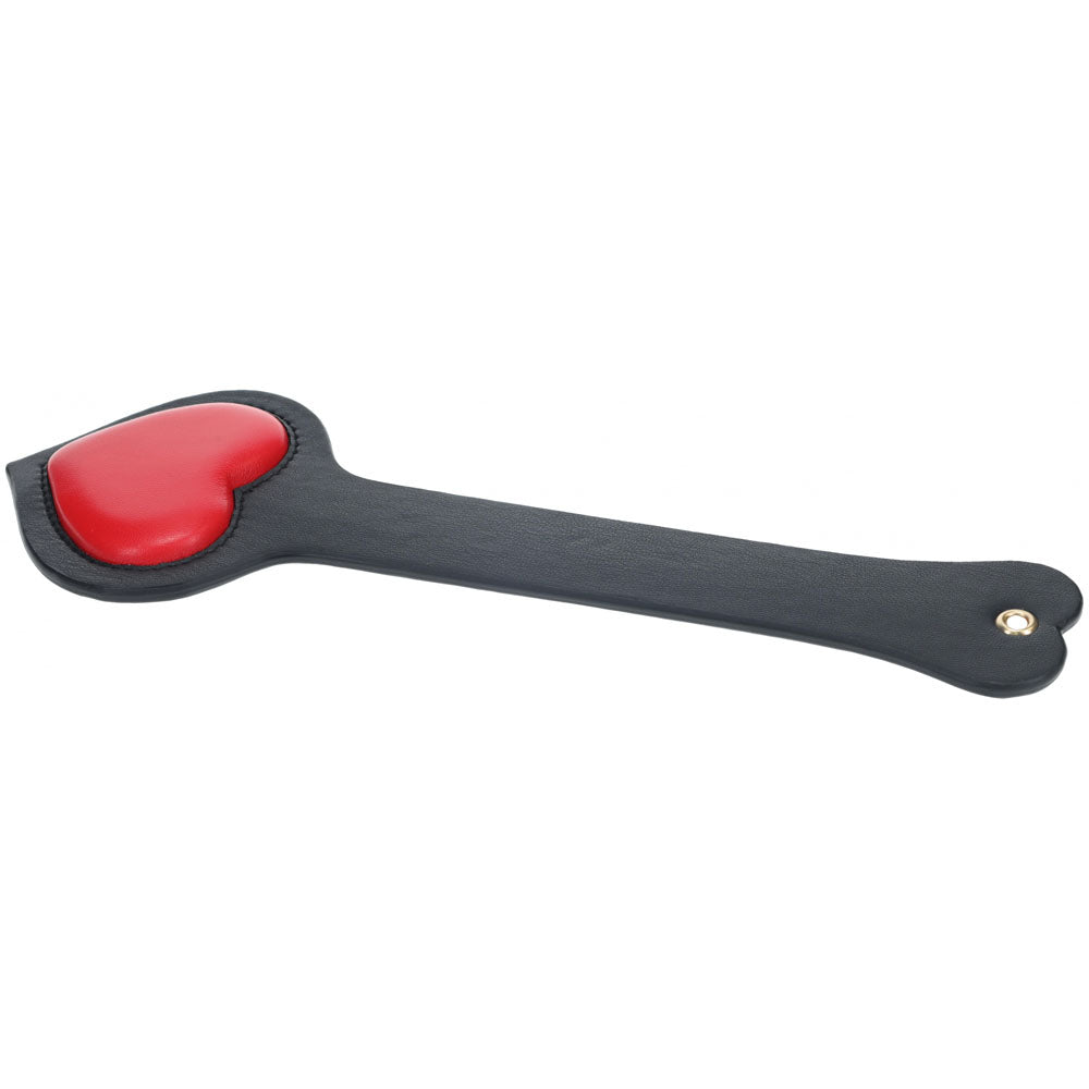 OUCH! Milan Collection - Paddle - Black/Red Heart Paddle - Image 1