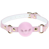 OUCH! Paris Collection - Silicone Ball Gag - Pink Breatheable Mouth Restraint - Image 2