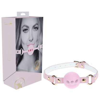 OUCH! Paris Collection - Silicone Ball Gag Breatheable Mouth Restraint - Pink