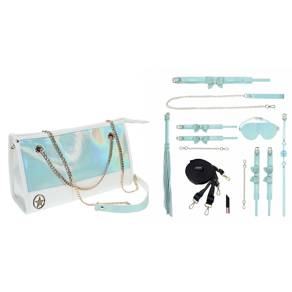 OUCH! Paris Collection - Kit with Bag - Baby Blue Bondage Set