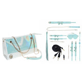 OUCH! Paris Collection - Kit with Bag - Baby Blue Bondage Set with Bag - 8 Piece Kit - Image 1