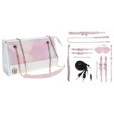 OUCH! Paris Collection - Kit with Bag - Pink Bondage Set with Bag - 8 Piece Kit - Image 1