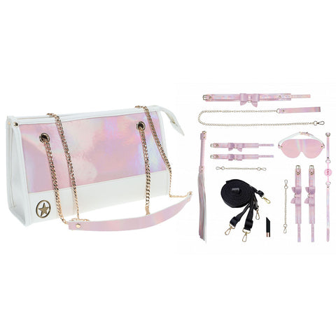 OUCH! Paris Collection - Kit with Bag - Pink Bondage Set with Bag - 8 Piece Kit - Image 1