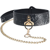 OUCH! Florence Collection - Collar with Leash - Black Restraint - Image 2