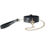 OUCH! Florence Collection - Collar with Leash - Black Restraint - Image 3