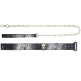 OUCH! Florence Collection - Collar with Leash - Black Restraint - Image 4