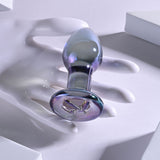 Playboy Pleasure JEWELS PLUG - Clear Glass 8.5 cm Butt Plug - Image 6