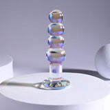 Playboy Pleasure JEWELS BEADS - Clear Glass 12 cm Anal Beads - Image 2