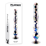 Playboy Pleasure JEWELS WAND - Clear Glass 20.3 cm Dildo - Image 1