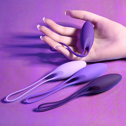 Playboy Pleasure PUT IN WORK - Purple Kegel Ball Set of 4