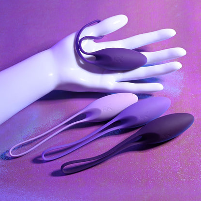 Playboy Pleasure PUT IN WORK - Purple Kegel Ball Set of 4
