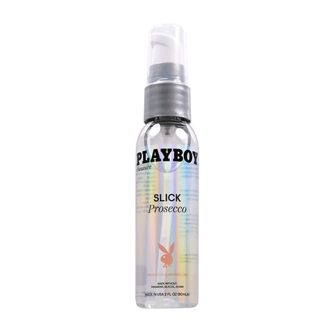Playboy Pleasure SLICK PROSECCO - 60 ml - Prosecco Flavoured Water Based Lubricant - 60 ml Bottle - Image 1