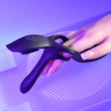 Playboy Pleasure The 3 Way - Black USB Rechargeable Vibrating Cock Ring with Wireless Remote - Image 5