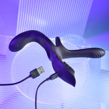 Playboy Pleasure The 3 Way - Black USB Rechargeable Vibrating Cock Ring with Wireless Remote - Image 7