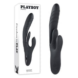 Playboy Pleasure RAPID RABBIT - Black 26.4 cm USB Rechargeable Rabbit Vibrator - Image 1