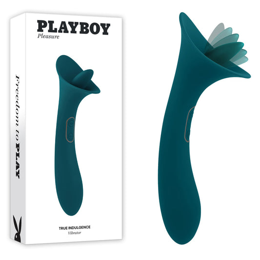 Playboy Pleasure TRUE INDULGENCE 21.3 cm Vibrator with Flicking Tip