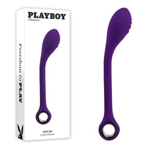 Playboy Pleasure SPOT ON - Purple 22.6 cm USB Rechargeable Poseable G-Spot Vibrator - Image 1