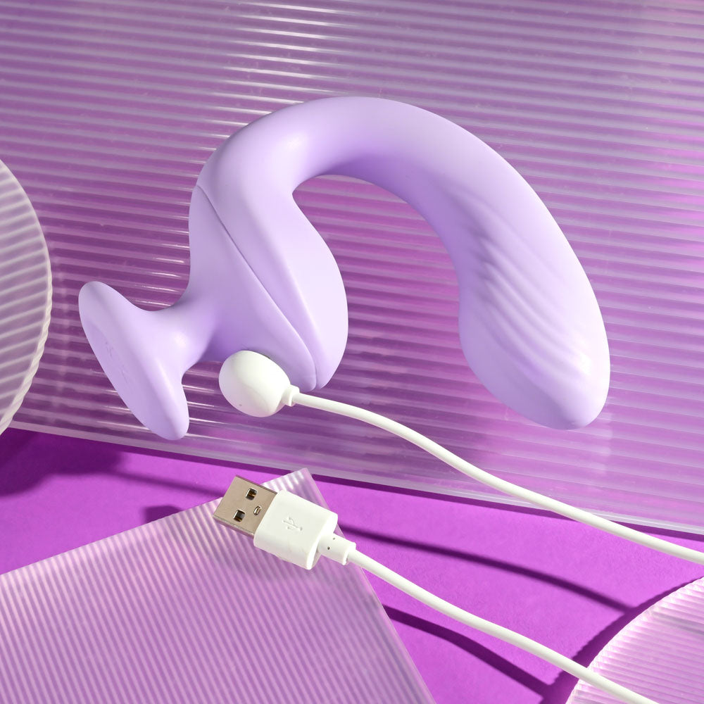 Playboy Pleasure REV ME UP - Purple Dual Motor Curved Vibrator