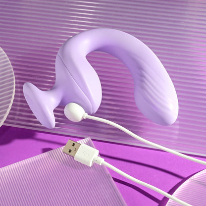 Playboy Pleasure REV ME UP - Purple Dual Motor Curved Vibrator