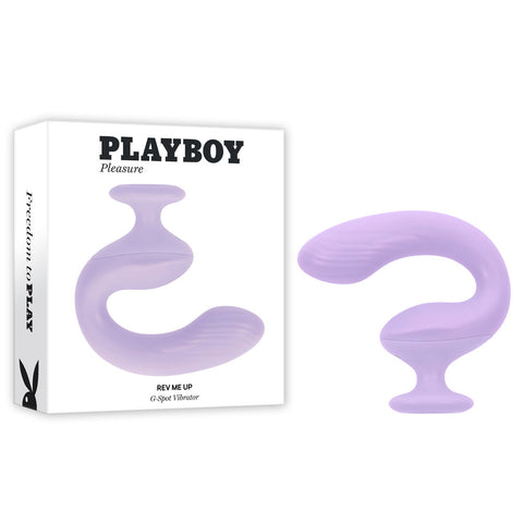Playboy Pleasure REV ME UP - Purple USB Rechargeable Dual Motor Curved Vibrator - Image 1