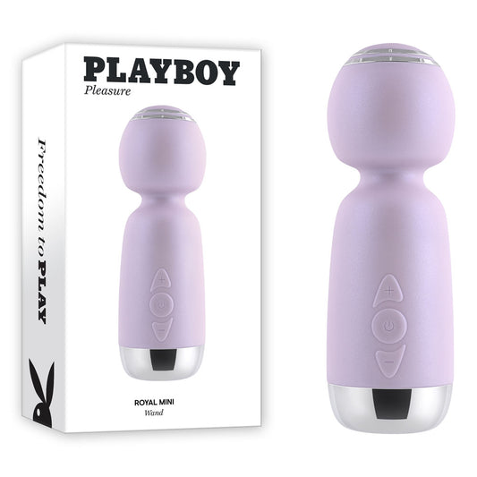 Playboy Pleasure ROYAL MINI Lilac Mini Wand Vibrator for Ultimate