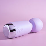Playboy Pleasure ROYAL MINI - Lilac 12.5 cm USB Rechargeable Mini Wand Vibrator - Image 4