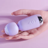 Playboy Pleasure ROYAL MINI - Lilac 12.5 cm USB Rechargeable Mini Wand Vibrator - Image 5