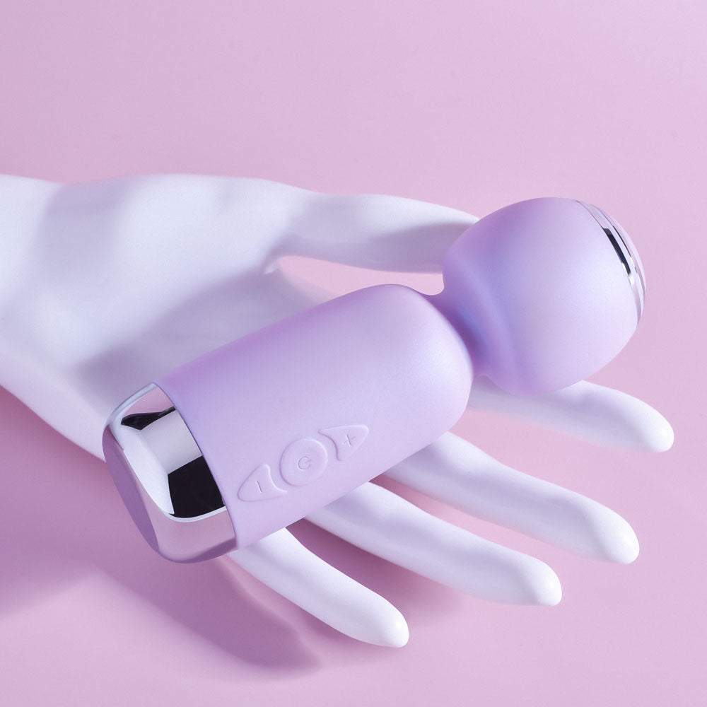 Playboy Pleasure ROYAL MINI Lilac Mini Wand Vibrator for Ultimate