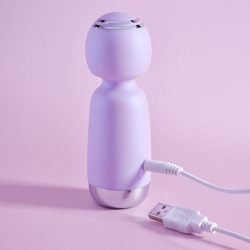 Playboy Pleasure ROYAL MINI Lilac Mini Wand Vibrator for Ultimate