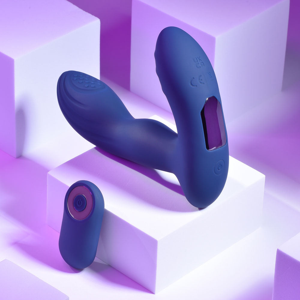 Playboy Pleasure PLEASURE PLEASER - Blue Vibrating Prostate Massager