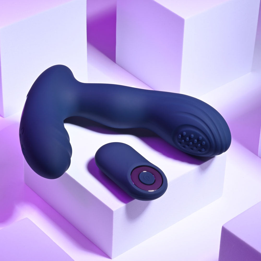 Playboy Pleasure PLEASURE PLEASER - Blue Vibrating Prostate Massager