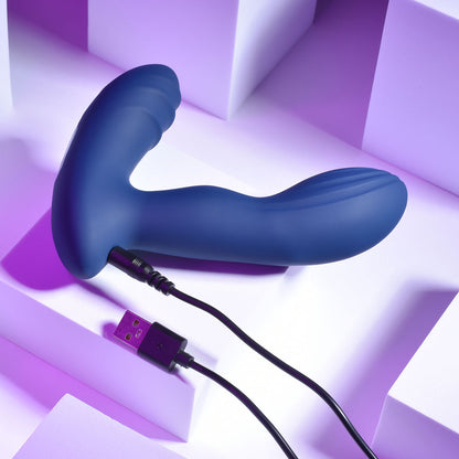 Playboy Pleasure PLEASURE PLEASER - Blue Vibrating Prostate Massager