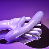 Playboy Pleasure BUMPING BUNNY - Opal 22.9 cm USB Rechargeable Thrusting & Warming Rabbit Vibrator - Image 7