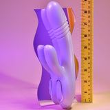 Playboy Pleasure BUMPING BUNNY - Opal 22.9 cm USB Rechargeable Thrusting & Warming Rabbit Vibrator - Image 8