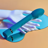 Playboy Pleasure ON THE SPOT - Blue 21.6 cm USB Rechargeable G-Spot Vibrator - Image 6