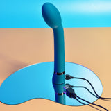 Playboy Pleasure ON THE SPOT - Blue 21.6 cm USB Rechargeable G-Spot Vibrator - Image 8