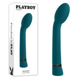 Playboy Pleasure ON THE SPOT - Blue 21.6 cm USB Rechargeable G-Spot Vibrator - Image 1