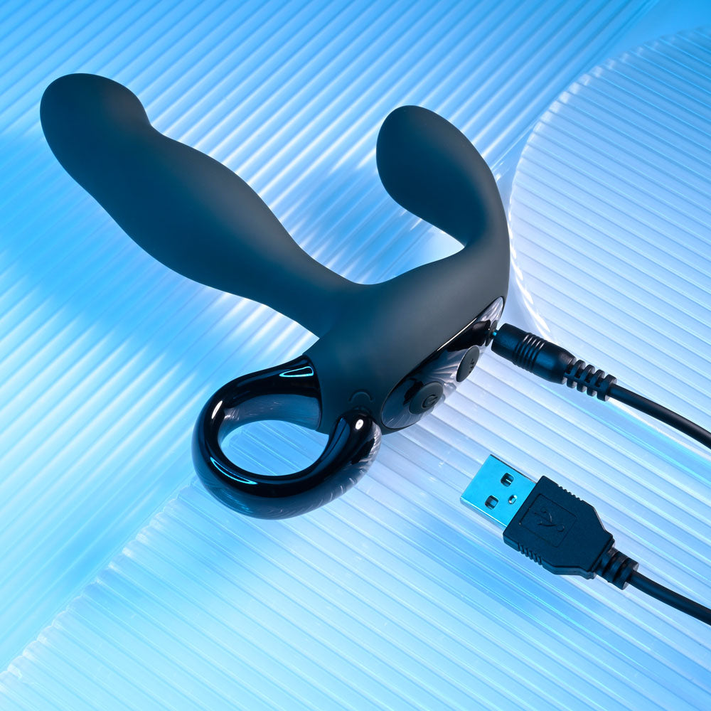 Playboy Pleasure COME HITHER - Black Vibrating Prostate Massager