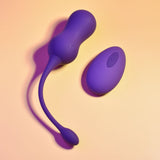 Playboy Pleasure DOUBLE TIME - Purple USB Rechargeable Vibrating Kegel Balls - Image 3
