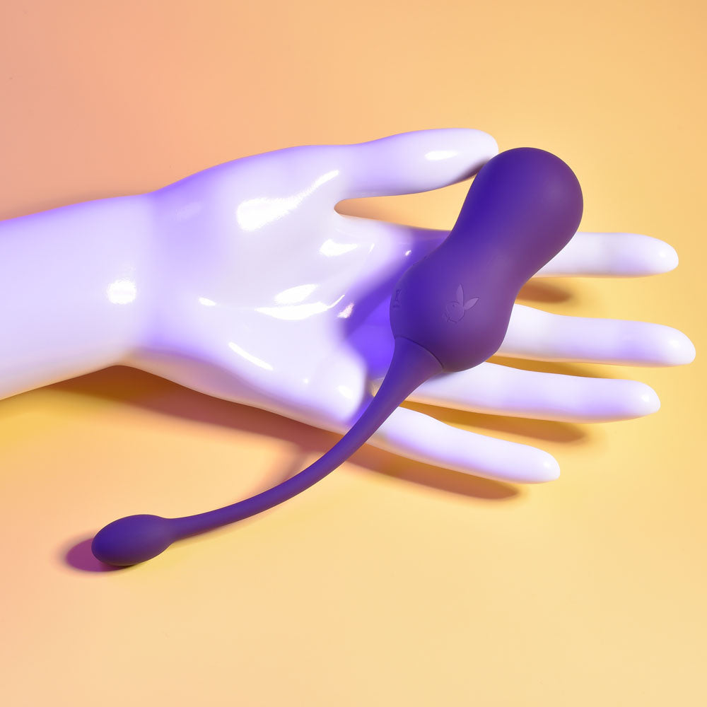 Playboy Pleasure DOUBLE TIME - Purple Vibrating Kegel Balls