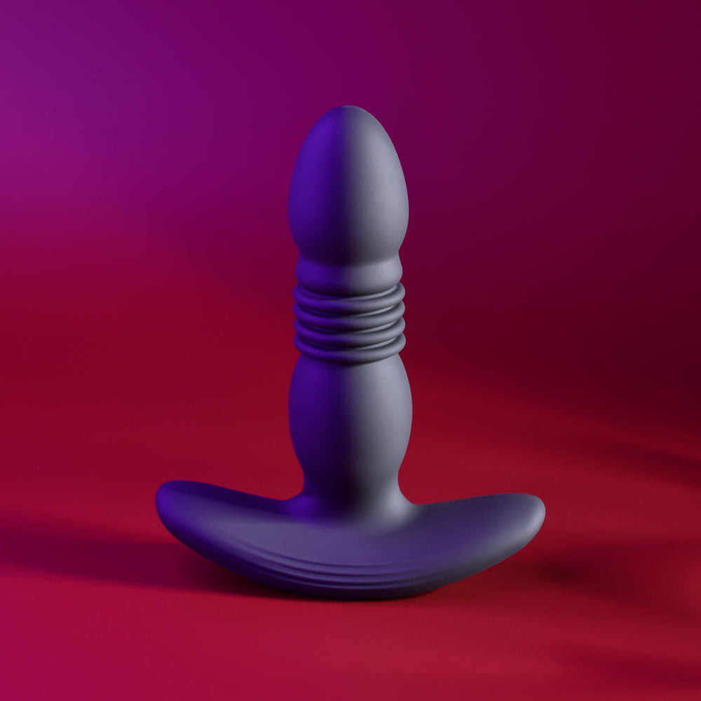 Playboy Pleasure TRUST THE THRUST - Black 13.7 cm Thrusting Butt Plug