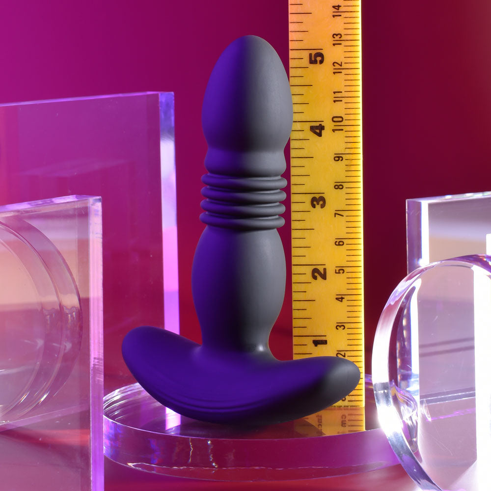 Playboy Pleasure TRUST THE THRUST - Black 13.7 cm Thrusting Butt Plug