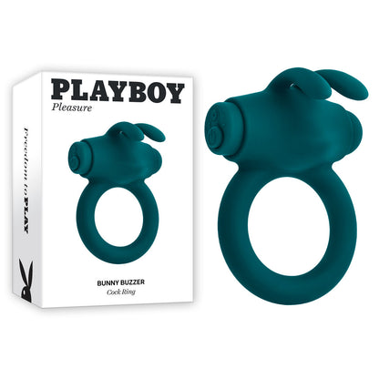 Playboy Pleasure BUNNY BUZZER - Green Vibrating Cock Ring
